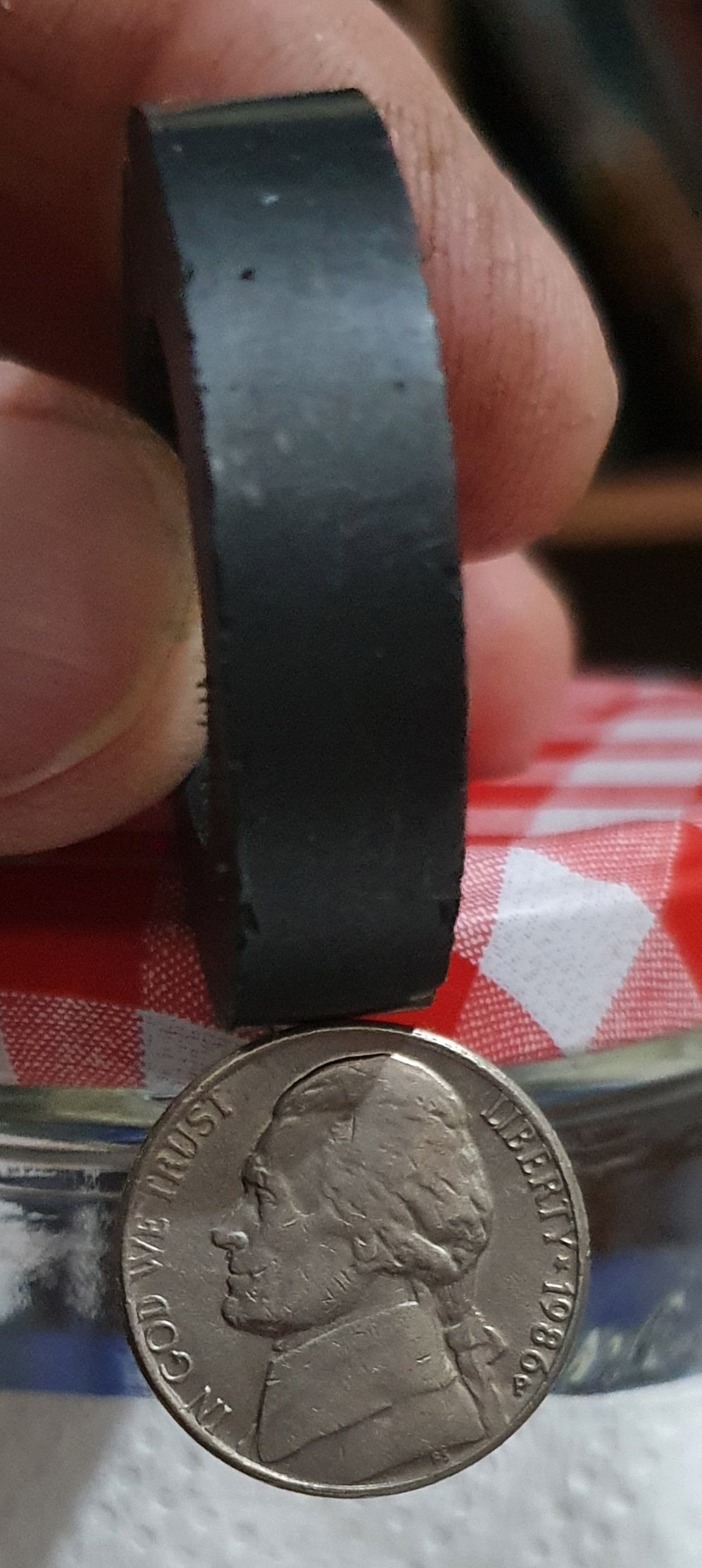 Strange-1986-P-USA-Jefferson-Nickel-Coin!